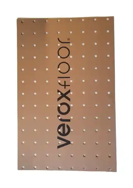 Veroxfloor 50 m² oluklu mukavva delikli parke altı levhası enerji verimli izolasyon çözümü