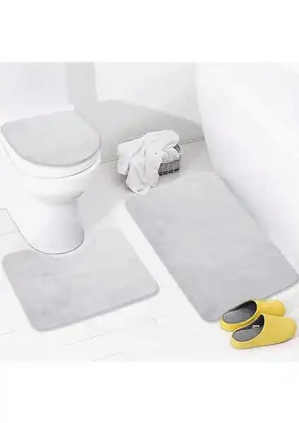 Bonny Home 3'lü Gri Kaymaz Taban Banyo Paspası ve Halısı Seti Özellikleri ve Kullanım Avantajları