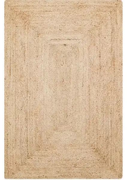 Eko Halı Ech 01 Doğal Jüt El Dokuma Sisal Hasır Kilim Modern ve Dayanıklı Tasarım