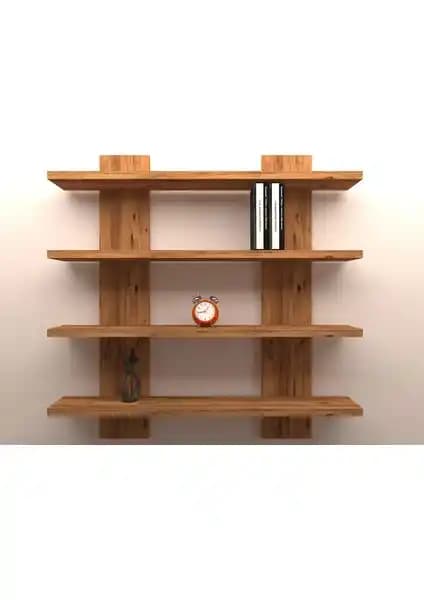 Mbes Mobilya Dekoratif H Model Raf Atlantik Çam - Modern ve Şık Tasarım