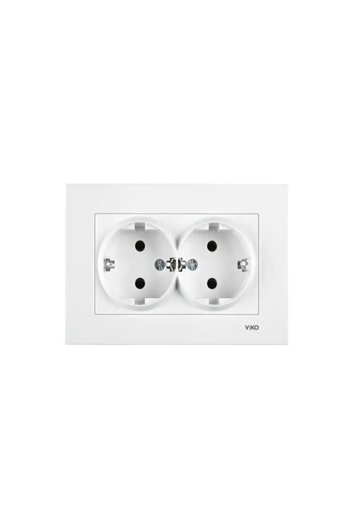 Viko Karre Ikili Topraklı Priz: Güvenli ve Estetik Elektrik Çözümü