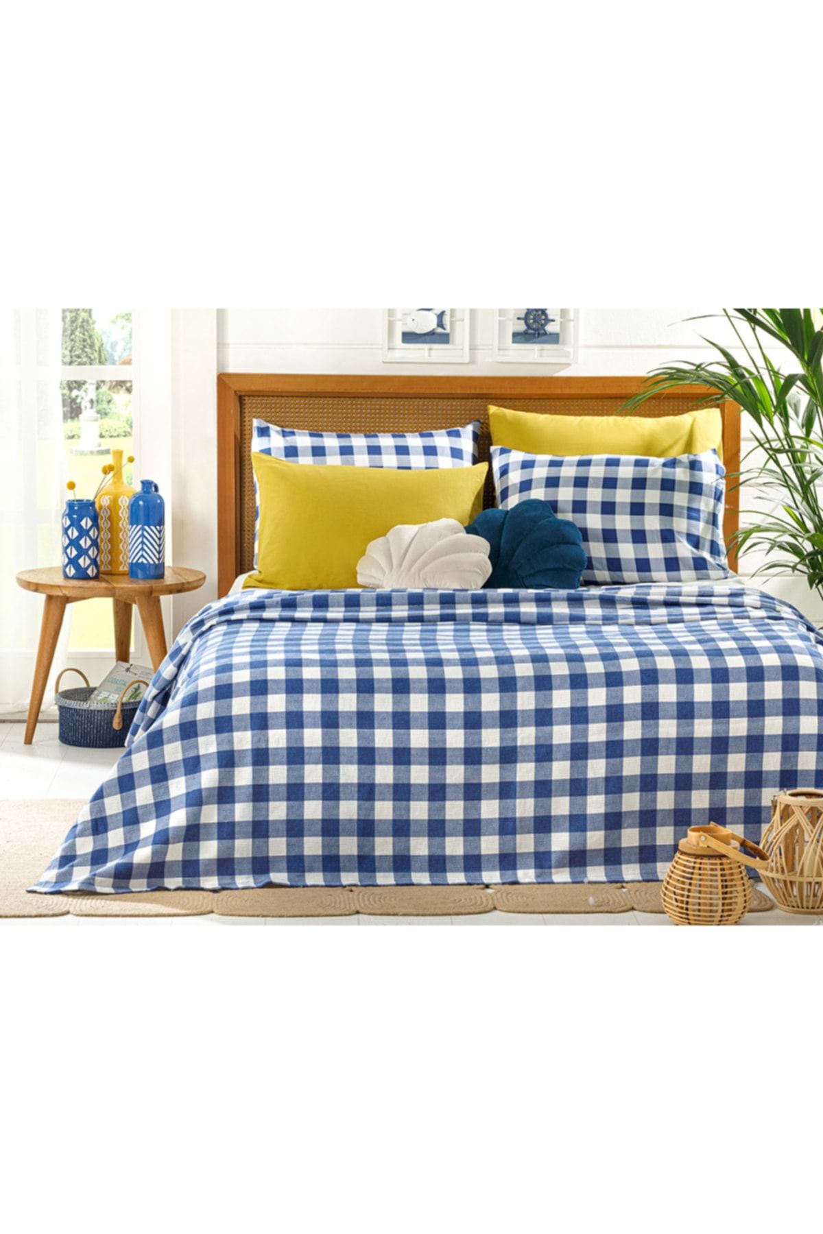 English Home Gingham Baskılı Çift Kişilik Pike: Şık ve Fonksiyonel Bir Seçim İle Tanışın